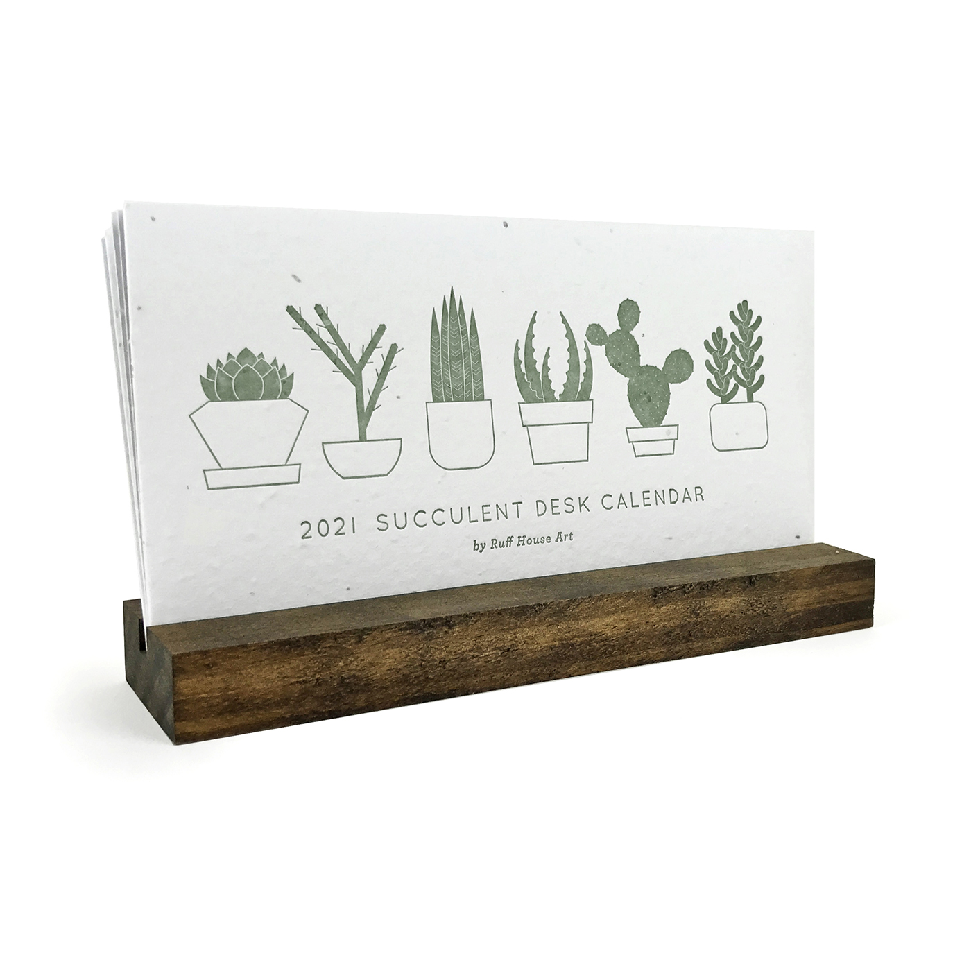 2021 Succulent Plantable Desktop Calendar | Ruff House ...