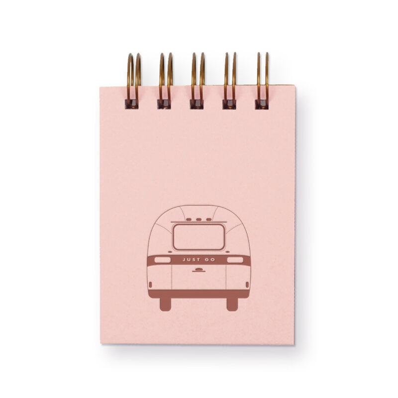 Airstream mini jotter with sunset pink cover