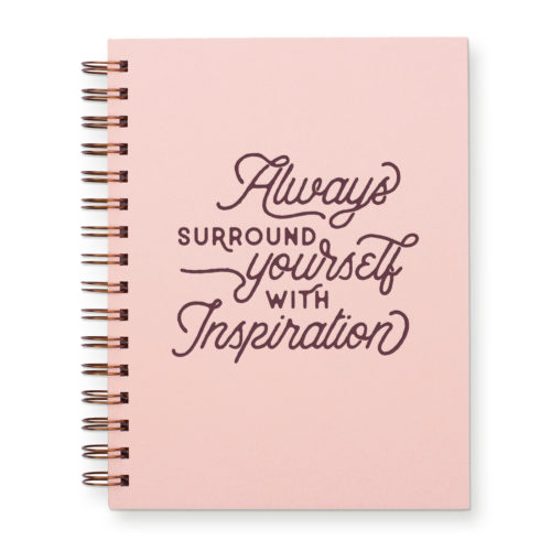 Always inspiration journal with sunset pink cover