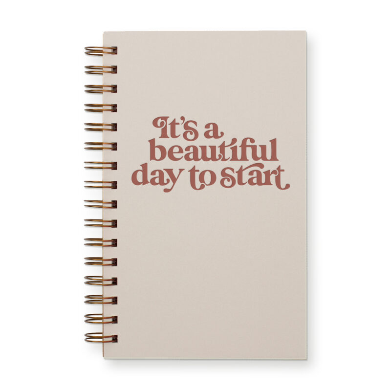 Beautiful day planner journal with morning fog cover
