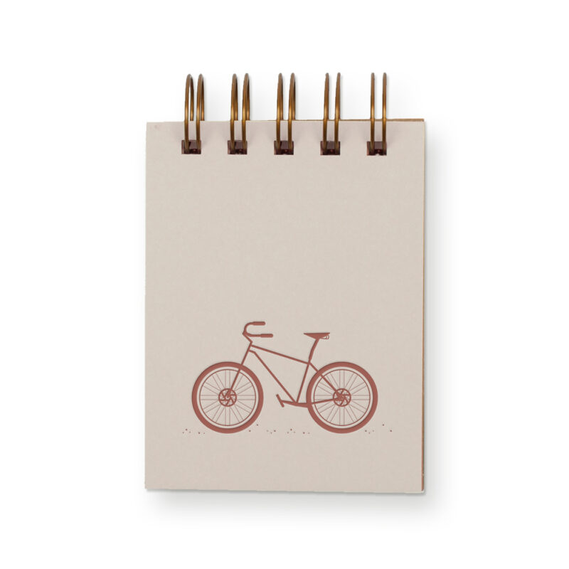 Bicycle mini jotter with morning fog cover