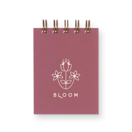 Bloom mini jotter with wild berry cover