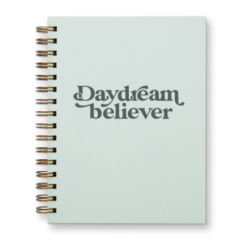 Daydream believer notebook with ocean mist cover