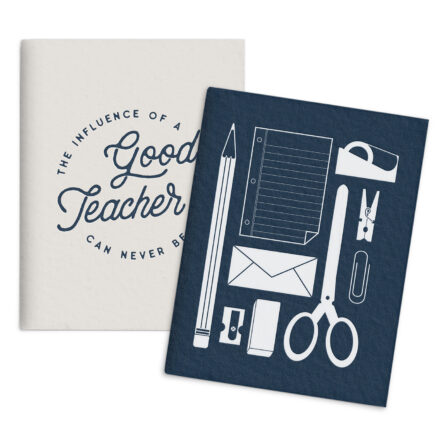 Teacher saddle stitched pocket notebook set