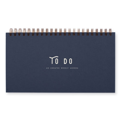 To do weekly planner with deep blue cover