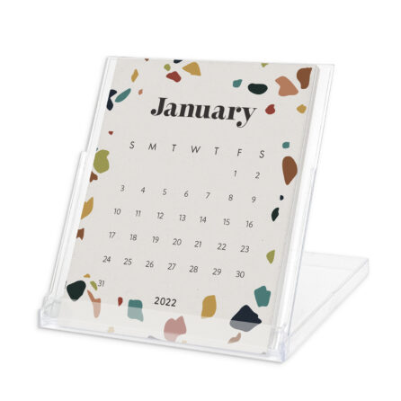 terrazzo desk calendar