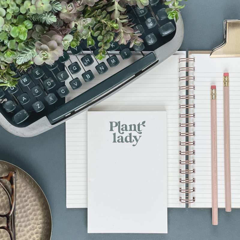 plant lady notepad