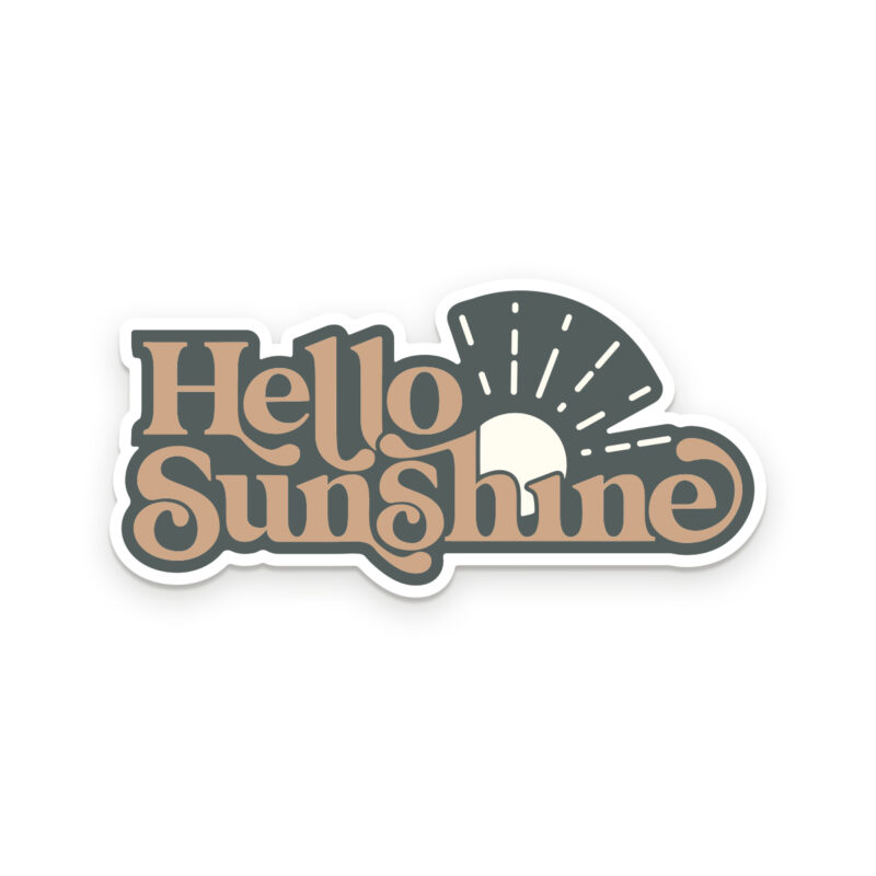 hello sunshine vinyl decal sticker