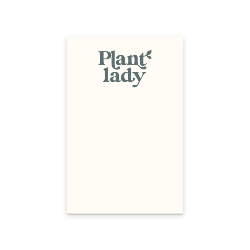 Plant Lady Blank Notepad