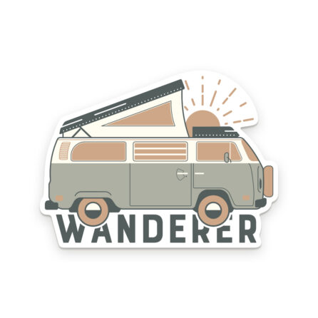 Wanderer camper van vinyl decal sticker