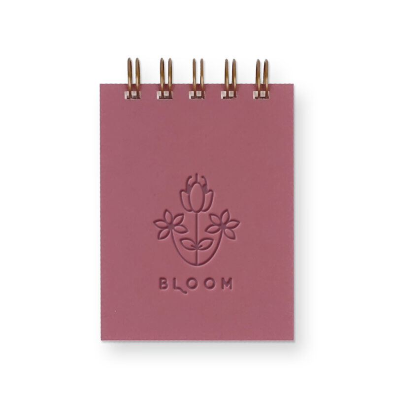 bloom jotter with berry ink