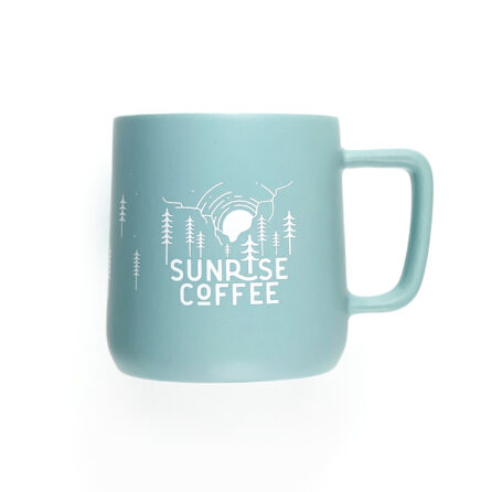 Sunrise Coffee Stoneware Coffee Mug in Blue