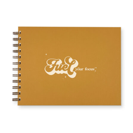 Fuel Your Focus weekly meal planner with saffron cover