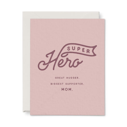 Super hero mom mother's day greeting card