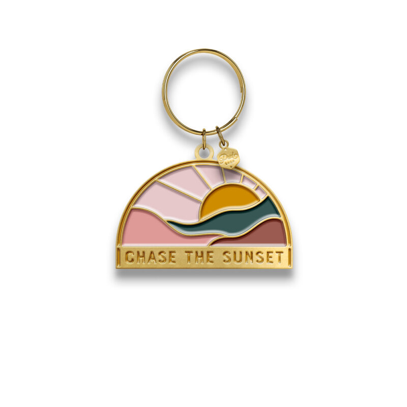 chase the sunset keychain