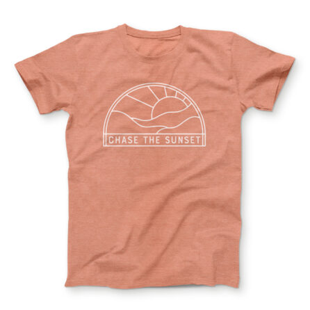 chase the sunset pink tshirt