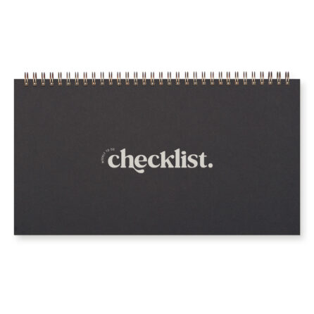 Checklist weekly planner peppercorn