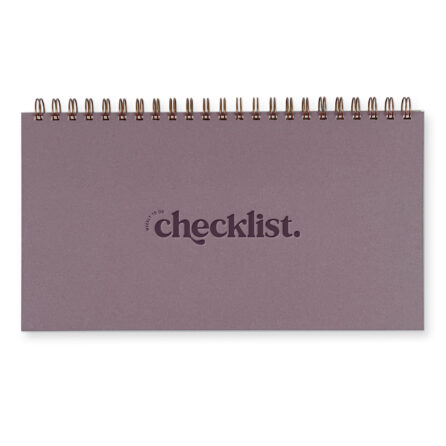 weekly checklist planner in purple
