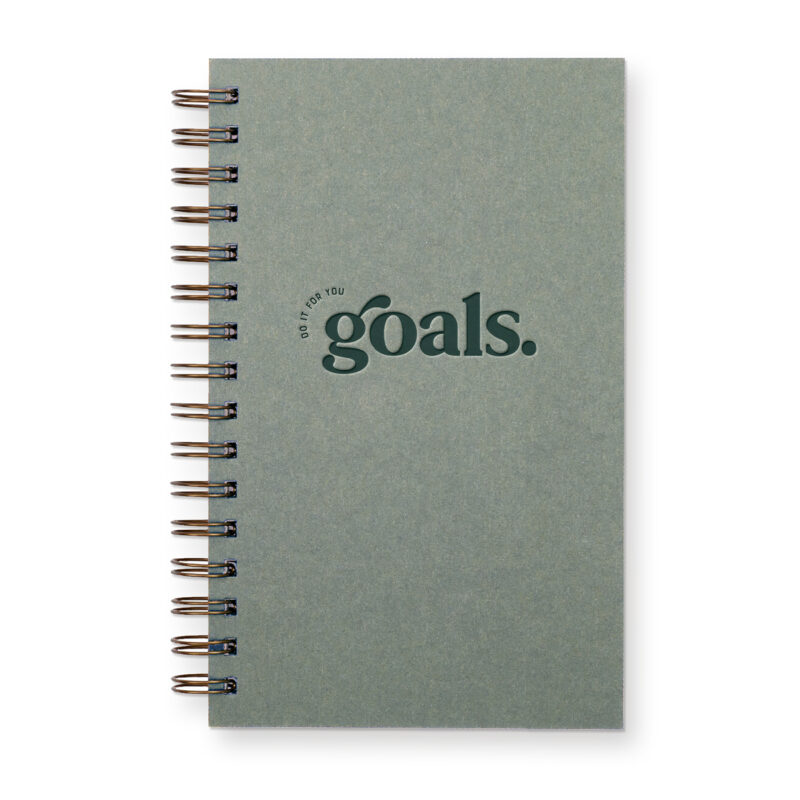 goals weekly planner in green