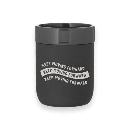 keep moving forward stoneware mug