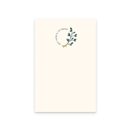note taking and list making notepad