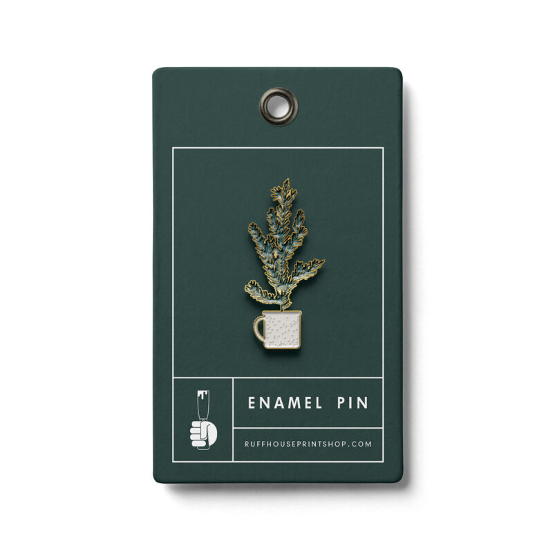 pine tree enamel pin