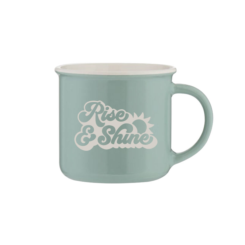 rise and shine ceramic mug