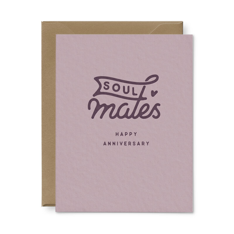 soul mates anniversary card
