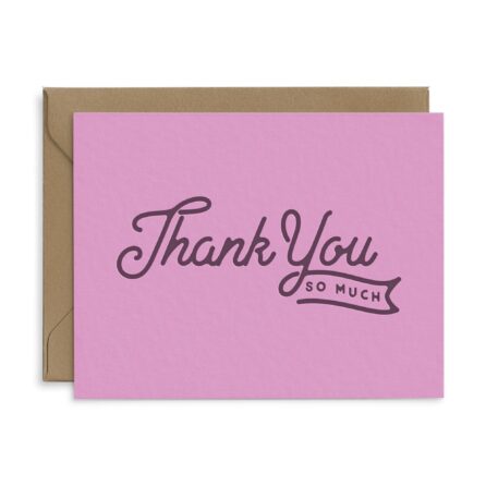 Thank You So Much Flag Card