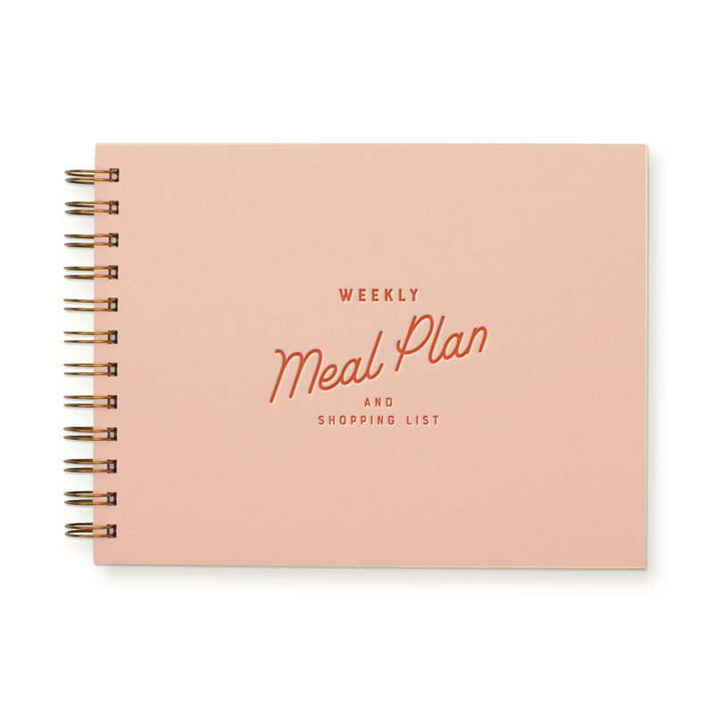 retro weekly meal planning notepad