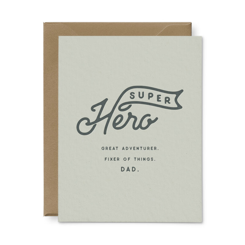super hero father's day card