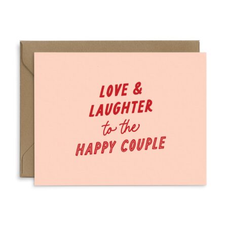 Love & Laughter Wedding Card
