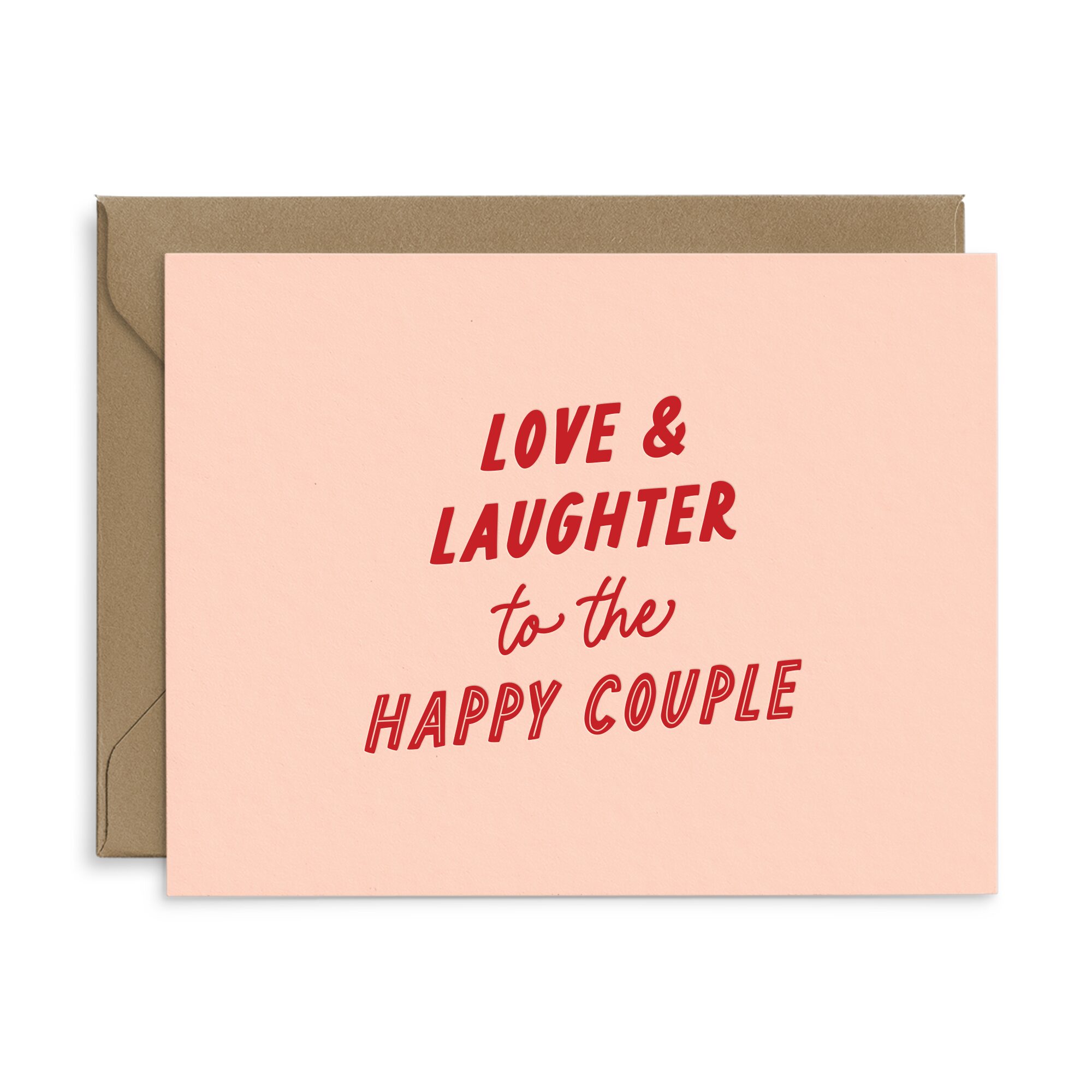 Love & Laughter Wedding Card