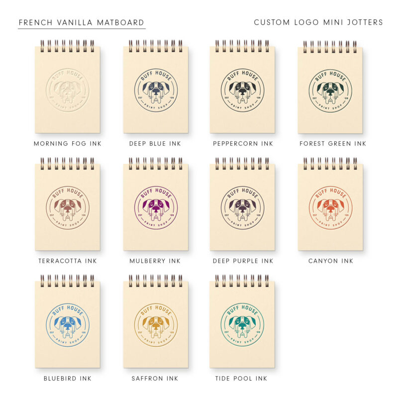 custom logo jotter in french vanilla