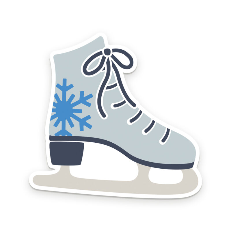 ice skate sticker