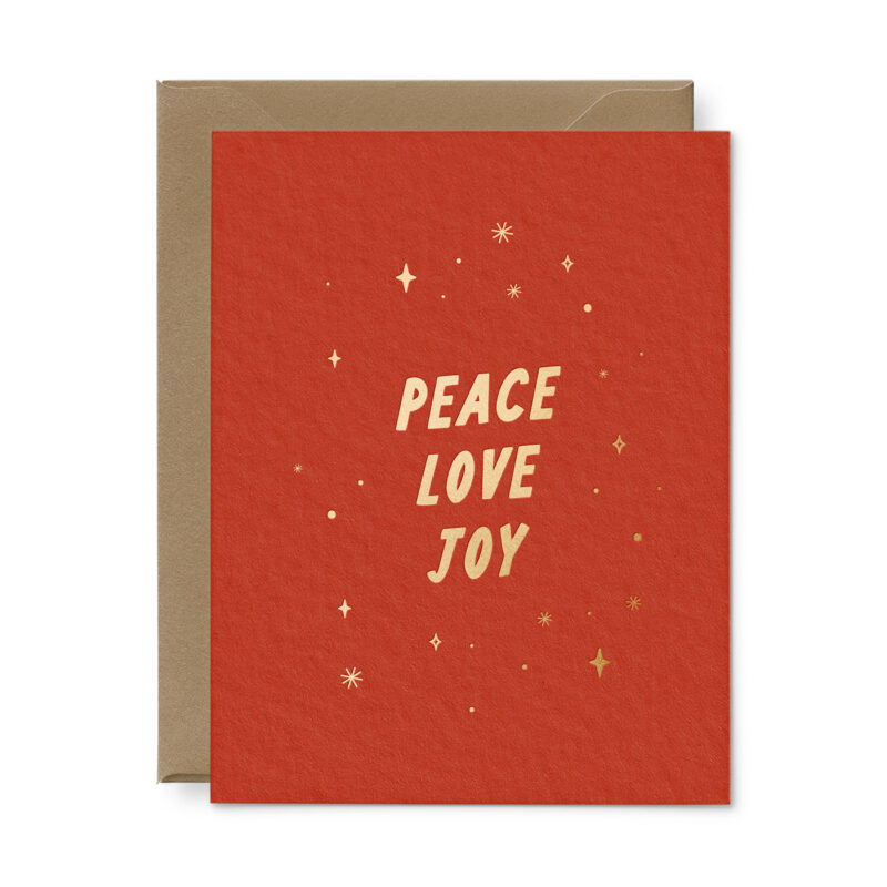 peace love joy card