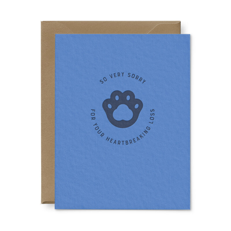 heartbreaking pet loss greeting card