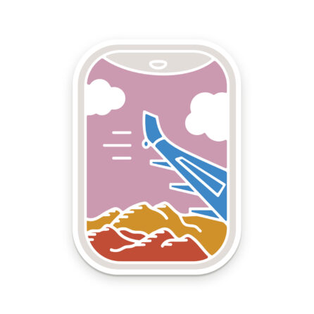 airplane views sticker
