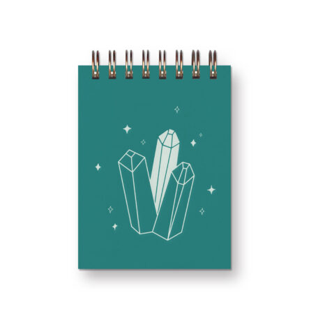 crystals mini jotter with stars in tide pool