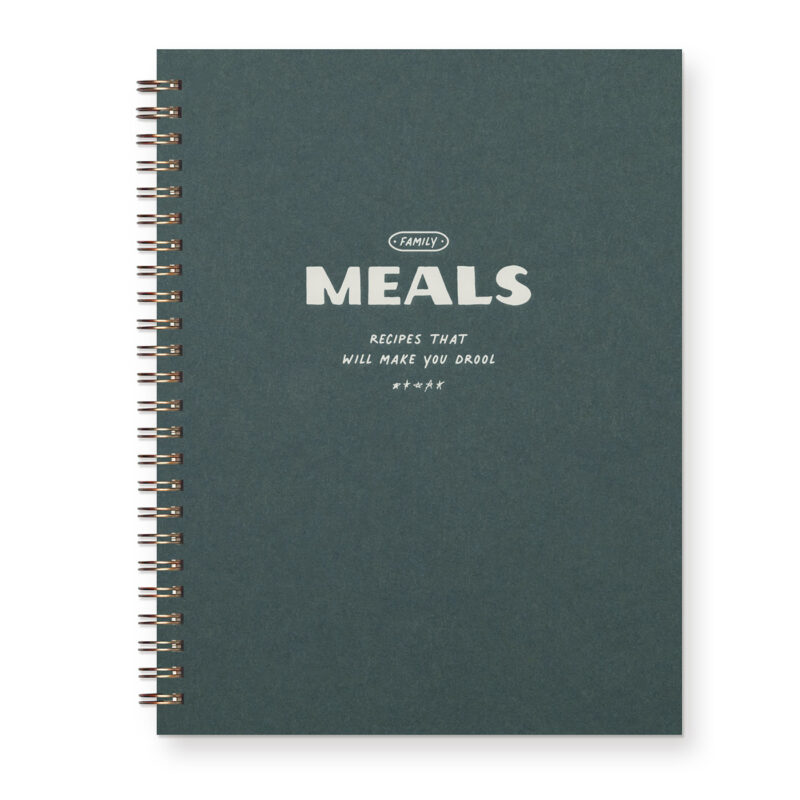 five star meals recipe book in forest green