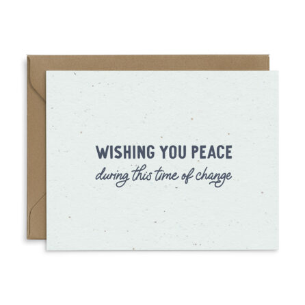 wishing you peace seeded greeting card