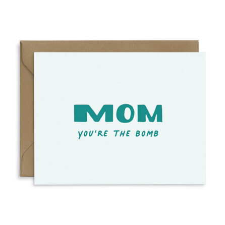 mom you're the bomb mother's day card