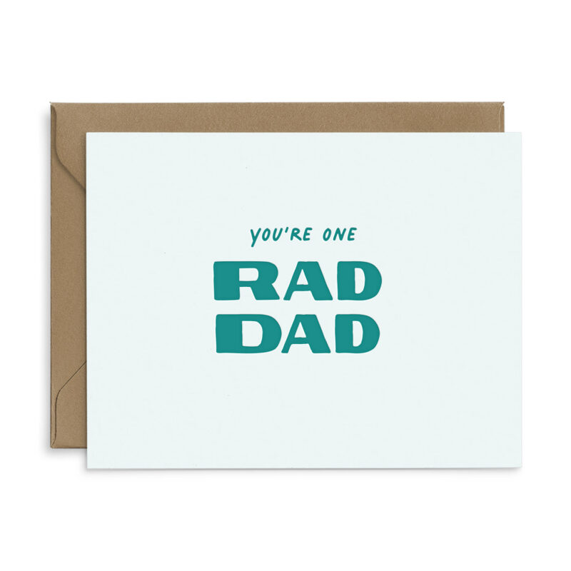 you're one rad dad father's day greeting card