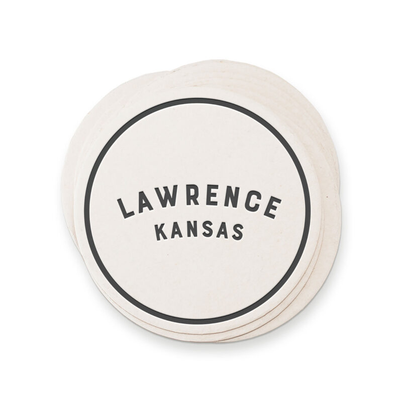 lawrence kansas paper coasters