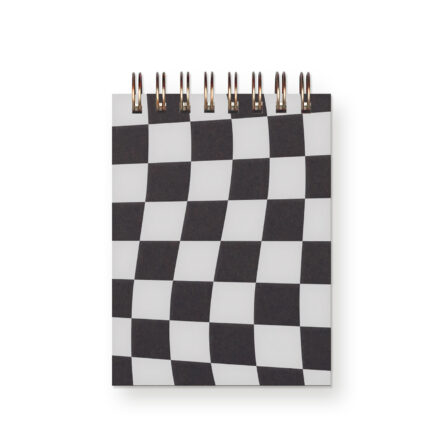 peppercorn checkerboard mini jotter