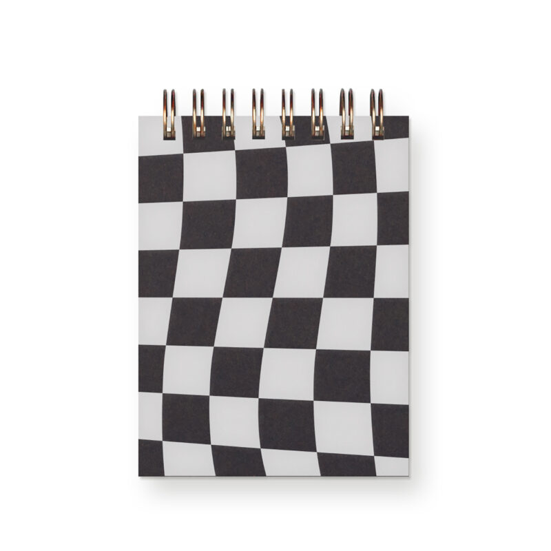 peppercorn checkerboard mini jotter