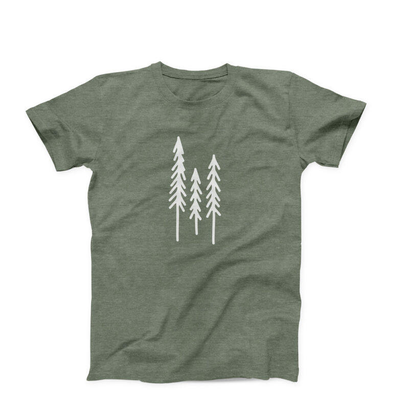 Evergreen Trees T-Shirt - Ruff House Print Shop