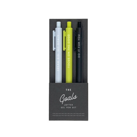 Set of 3 goal themed pens