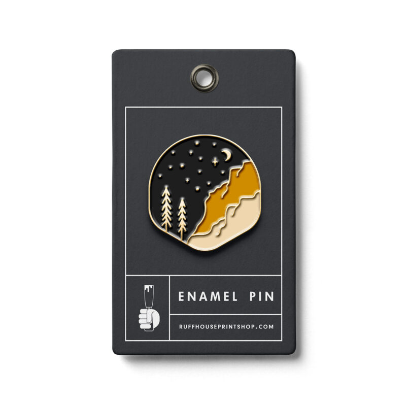 stardust enamel pin