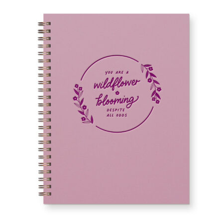 wildflower blooming journal in thistle